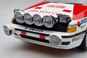 Toyota Celica GT-Four ST165 #2 C. Sainz / L. Moya Winner Rally Monte Carlo 1991 Kyosho 1:18 08961B Kovina – slika 7 od 12