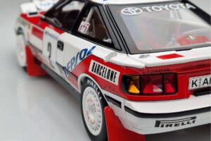 Toyota Celica GT-Four ST165 #2 C. Sainz / L. Moya Winner Rally Monte Carlo 1991 Kyosho 1:18 08961B Kovina – slika 9 od 12