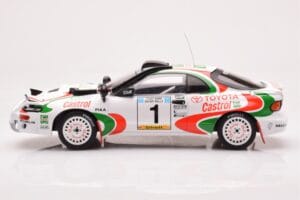 Toyota Celica Turbo 4WD ST185 #1 J. Kankkunen / J. Piironen Safari Rally 1993 IXO 1:18 18RMC150A Kovina – slika 3 od 6