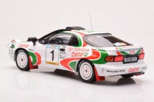 Toyota Celica Turbo 4WD ST185 #1 J. Kankkunen / J. Piironen Safari Rally 1993 IXO 1:18 18RMC150A Kovina – slika 5 od 6