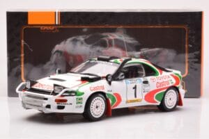 Toyota Celica Turbo 4WD ST185 #1 J. Kankkunen / J. Piironen Safari Rally 1993 IXO 1:18 18RMC150A Kovina – slika 6 od 6