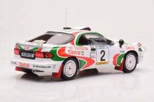 Toyota Celica Turbo 4WD ST185 #2 M. Alén / I. Kivimäki Safari Rally 1993 IXO 1:18 18RMC150B Kovina – slika 2 od 6