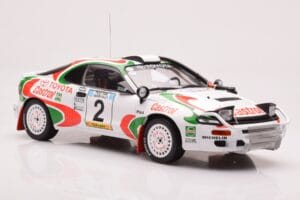 Toyota Celica Turbo 4WD ST185 #2 M. Alén / I. Kivimäki Safari Rally 1993 IXO 1:18 18RMC150B Kovina – slika 4 od 6