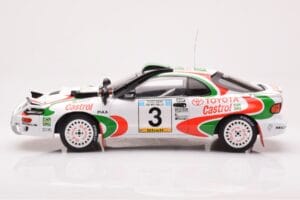 Toyota Celica Turbo 4WD ST185 #3 I. Duncan / R. Virtanen Safari Rally 1994 IXO 1:18 18RMC150C Kovina – slika 3 od 6