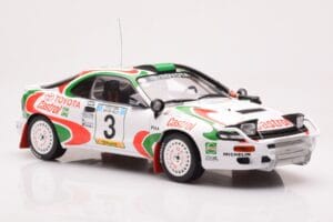 Toyota Celica Turbo 4WD ST185 #3 I. Duncan / R. Virtanen Safari Rally 1994 IXO 1:18 18RMC150C Kovina – slika 4 od 6