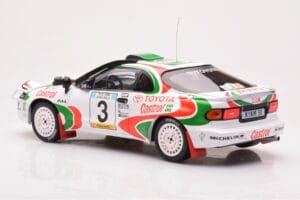 Toyota Celica Turbo 4WD ST185 #3 I. Duncan / R. Virtanen Safari Rally 1994 IXO 1:18 18RMC150C Kovina – slika 5 od 6