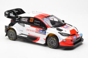 Toyota GR Yaris Rally1 #33 E. Evans / S. Martin Rally Finland 2023 IXO 1:18 18RMC174A Kovina – slika 4 od 6