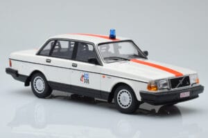 Volvo 240 GL Policija Belgija Minichamps 1:18 155171492 Kovina – slika 4 od 6