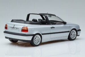 Volkswagen Golf Mk3 Kabriolet Srebrna Norev 1:18 188468 Kovina – slika 2 od 6