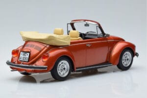 Volkswagen Beetle 1303 Kabriolet Oranžna Norev 1:18 188526 Kovina – slika 2 od 6