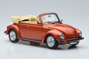 Volkswagen Beetle 1303 Kabriolet Oranžna Norev 1:18 188526 Kovina – slika 4 od 6