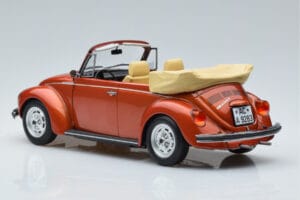 Volkswagen Beetle 1303 Kabriolet Oranžna Norev 1:18 188526 Kovina – slika 5 od 6