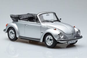 Volkswagen Beetle 1303 Kabriolet Srebrna Norev 1:18 188530 Kovina – slika 4 od 6