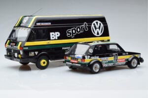 Volkswagen LT35 + Golf 1 GTI Group 2 Black Otto 1:18 OT353 Smola – slika 2 od 6