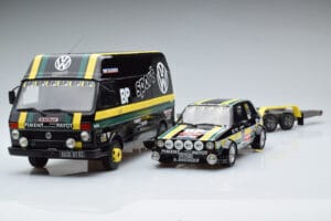 Volkswagen LT35 + Golf 1 GTI Group 2 Black Otto 1:18 OT353 Smola – slika 3 od 6