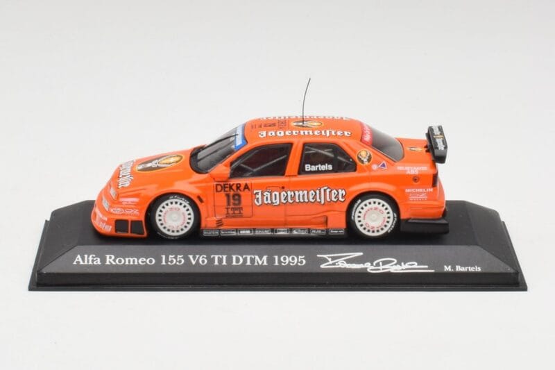 Alfa Romeo 155 V6 TI #19 Jagermeister M. Bartels DTM 1995 Minichamps 1:43 430950219 Kovina