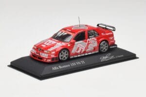 Alfa Romeo 155 V6 TI #2 Team Alfa Corse A. Nannini DTM 1994 Minichamps 1:43 430940202 Kovina – slika 2 od 4