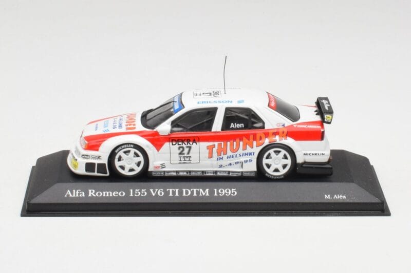 Alfa Romeo 155 V6 TI #27 M. Alen Presentation DTM 1995 Minichamps 1:43 430950227 Kovina