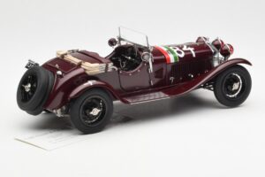 Alfa Romeo 1750 GS Spider #84 T. Nuvolari / B. Guidotti Mille Miglia Winner 1930 CMC 1:18 M-141 Kovina – slika 2 od 6