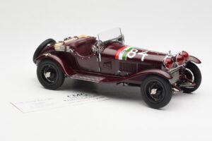 Alfa Romeo 1750 GS Spider #84 T. Nuvolari / B. Guidotti Mille Miglia Winner 1930 CMC 1:18 M-141 Kovina – slika 4 od 6