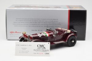 Alfa Romeo 1750 GS Spider #84 T. Nuvolari / B. Guidotti Mille Miglia Winner 1930 CMC 1:18 M-141 Kovina – slika 6 od 6