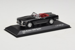 Alfa Romeo 2600 Spider Črna Minichamps 1:43 400120630 Kovina – slika 2 od 4