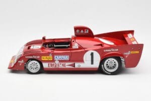 Alfa Romeo 33TT 12 #1 A. Merzario / J. Laffite 1000km Nurburgring Winner 1975 AUTOart 1:18 87505 Kovina – slika 4 od 8