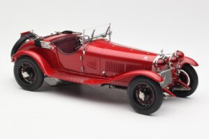 Alfa Romeo 6C 1750 GS Spider Bordeaux Rdeč CMC 1:18 M-138 Kovina – slika 4 od 6