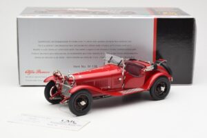Alfa Romeo 6C 1750 GS Spider Bordeaux Rdeč CMC 1:18 M-138 Kovina – slika 6 od 6