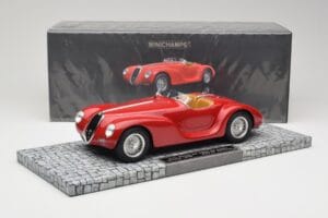 Alfa Romeo 6C 2500 SS Corsa Spider Rdeč Minichamps 1:18 107120230 Smola – slika 6 od 6