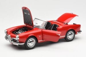 Alfa Romeo Giulietta 1300 Spider Rdeč AUTOart 1:18 70157 Kovina – slika 2 od 8