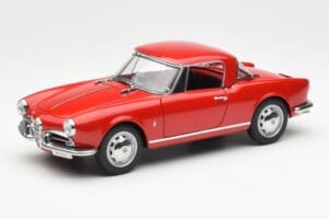 Alfa Romeo Giulietta 1300 Spider Rdeč AUTOart 1:18 70157 Kovina