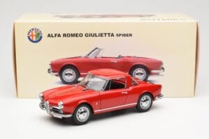 Alfa Romeo Giulietta 1300 Spider Rdeč AUTOart 1:18 70157 Kovina – slika 8 od 8