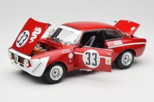 Alfa Romeo GTA 1300 Junior #33 T. Hezemans / G. van Lennep Hezemans Jarama 1972 Minichamps 1:18 100721233 Kovina – slika 2 od 8