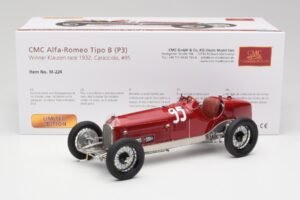 Alfa Romeo P3 #95 R. Caracciola Klausen Pass Hillclimb Winner 1932 CMC 1:18 M-224 Kovina – slika 6 od 6