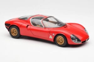 Alfa Romeo 33 Stradale Rdeč AUTOart 1:18 70191 Kovina – slika 6 od 8