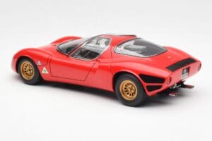 Alfa Romeo 33 Stradale Rdeč AUTOart 1:18 70191 Kovina – slika 7 od 8