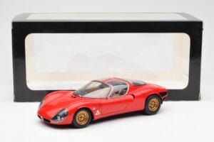 Alfa Romeo 33 Stradale Rdeč AUTOart 1:18 70191 Kovina – slika 8 od 8