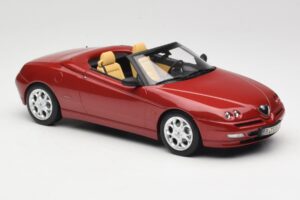 Alfa Romeo Spider 916 Proteo Red Metallic Norev 1:18 187854 Kovina – slika 4 od 6