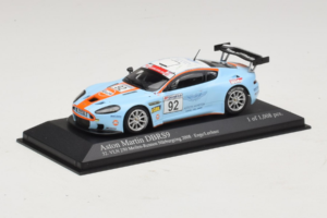 Aston Martin DBRS9 Gulf #92 T. Enge / Lechner VLN 250 Nurburgring 2008 Minichamps 1:43 400081392 Kovina – slika 2 od 4