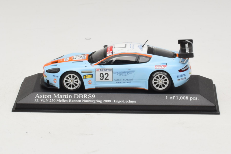 Aston Martin DBRS9 Gulf #92 T. Enge / Lechner VLN 250 Nurburgring 2008 Minichamps 1:43 400081392 Kovina