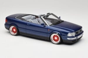 Audi 80 B4 Kabriolet Ming Modra Metallic Custom Wheels Otto 1:18 OT806-C Smola – slika 4 od 6