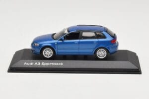Audi A3 8P Sportback Mauritius Blue Minichamps 1:43 5010403033 Kovina
