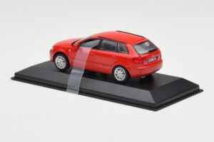 Audi A3 8P Sportback Rdeč Minichamps 1:43 5010403023 Kovina – slika 3 od 4