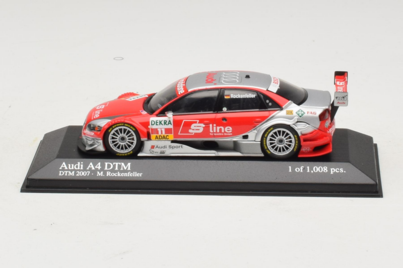 Audi A4 DTM #11 M. Rockenfeller Audi Sport Team Phoenix DTM 2007 Minichamps 1:43 400079611 Kovina