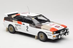 Audi Quattro A1 #2 H. Mikkola / A. Hertz Audi Sport Rally Monte Carlo 1983 Minichamps 1:18 155831102 Kovina – slika 4 od 6