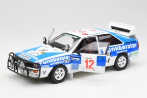 Audi Quattro A2 #12 H. Wittmann / R. Diekmann Safari Rally 1984 Sun Star 1:18 4246 Kovina – slika 2 od 8