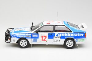 Audi Quattro A2 #12 H. Wittmann / R. Diekmann Safari Rally 1984 Sun Star 1:18 4246 Kovina – slika 4 od 8