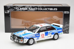 Audi Quattro A2 #12 H. Wittmann / R. Diekmann Safari Rally 1984 Sun Star 1:18 4246 Kovina – slika 8 od 8