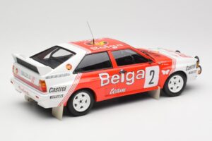 Audi Quattro A2 #2 B. Waldegård / H-T. Thorszelius Belga Team Winners Boucles de Spa 1985 Minichamps 1:18 155851102 Kovina – slika 2 od 6